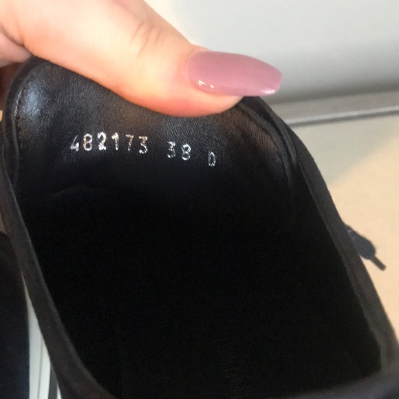 Alexander McQueen Black Velvet + Leather Sneakers - Picture 4 of 6